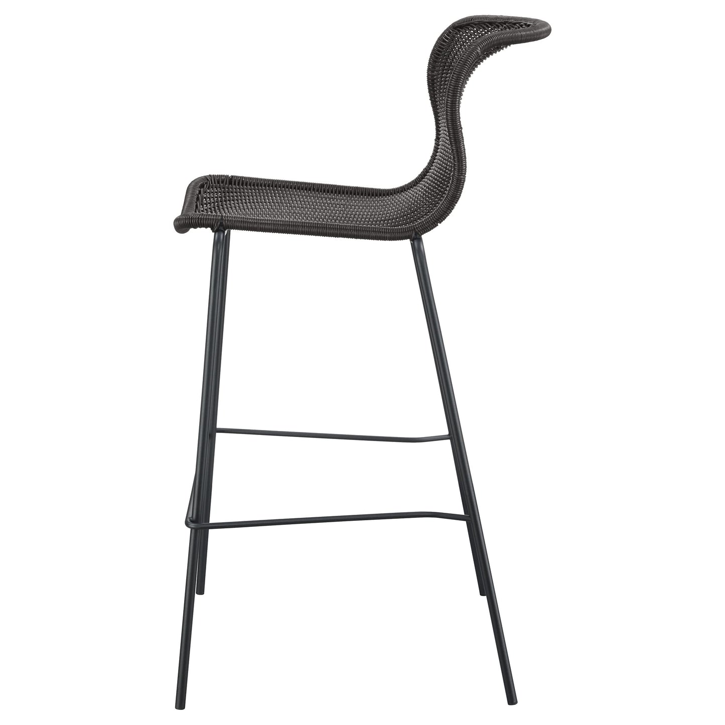 Coaster Home Furnishings Mckinley Faux Rattan Metal Bar Chair Brown (Set of 2)