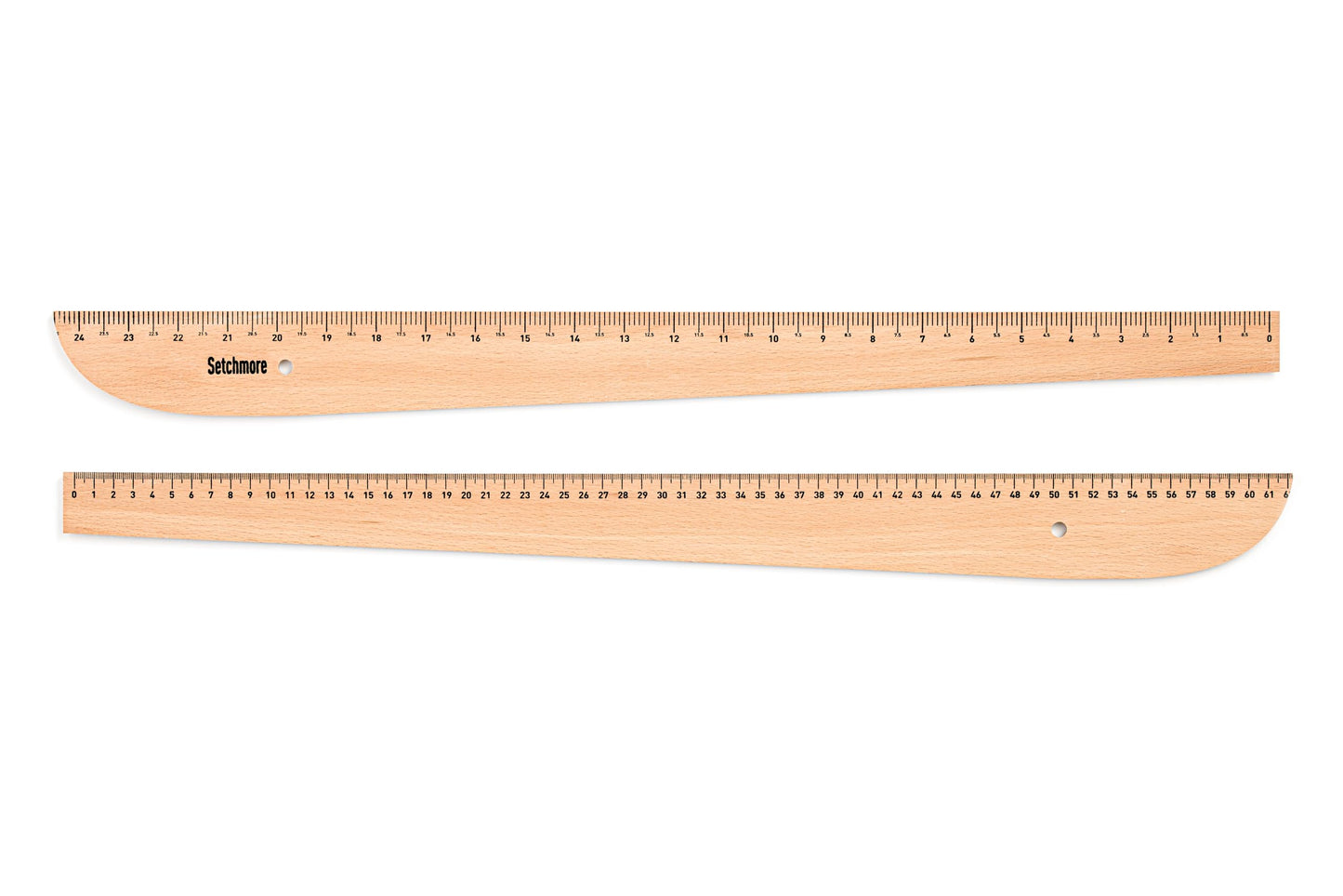 Setchmore 7 Piece Beech Wood Sewing Ruler Set, Wooden Pattern Making & Drafting Tools for Dressmaking Tailoring & Fashion Designer, with Straight Edge, Triangle, French & Hip Curve & Vary Form Curve
