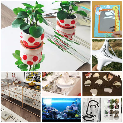 LaCheery 15.8"x80" Peel and Stick Mirror Stickers Flexible Mirror Sticker Sheet Self Adhesive Mirror Vinyl Paper Reflective Non Glass Mirror Film Roll for Walls Crafts Kids Room Wall Stickers Decor