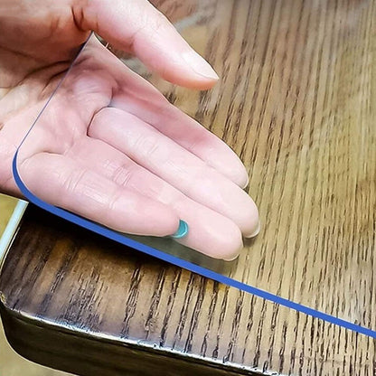 16 28 Inch, 1.5mm LovePads Clear Desk Mat x Thick Clear Table Protector, Waterproof Plastic Table Cover Protector, PVC