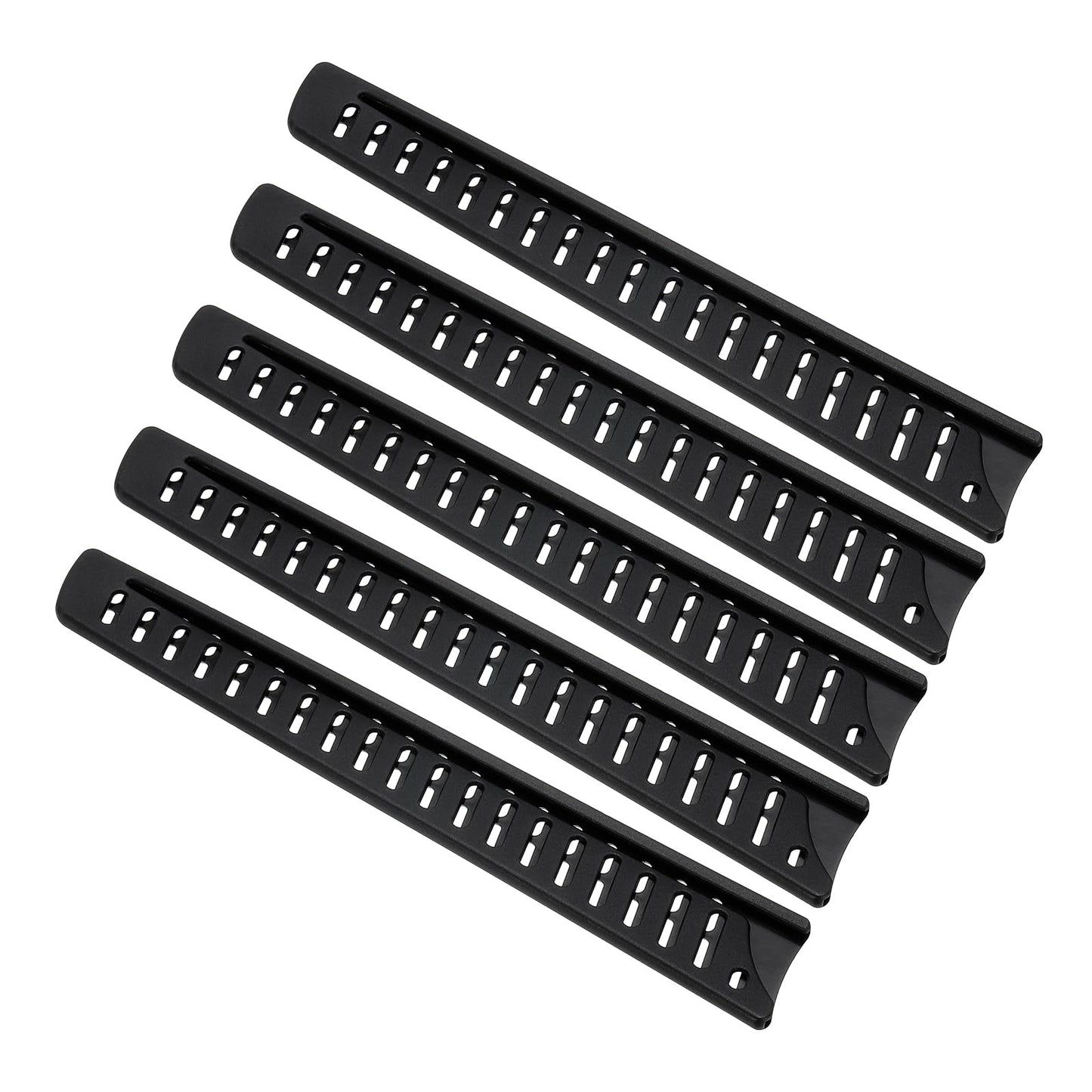 PATIKIL PP Safety Knife Cover Sleeves for 10" Bread Knife, 5 Pack Knives Edge Guard Blade Protector Universal Knife Sheath for Kitchen, Black