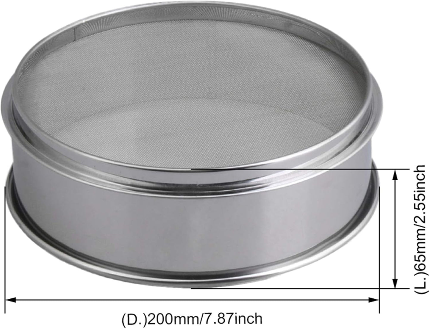 RDEXP Stainless Steel Flour Sifter, Round Sieve for Baking Powdering