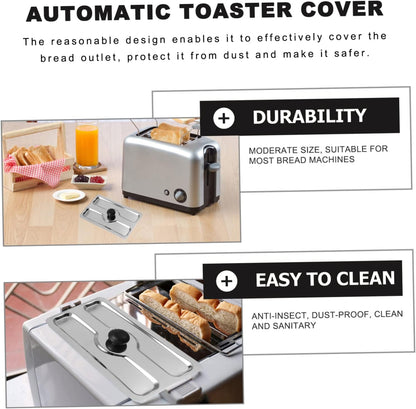 1pc Toaster Cover, Small Appliance Top Cover for Toaster, Stainless Steel Slot Cover