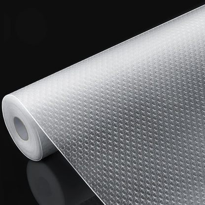16 Pcs Refrigerator Liners Mats Washable, Refrigerator Mats Liner Waterproof Oilproof, Shinywear Fridge Liners for Shelves, Cover Pads for Freezer Glass Shelf Cupboard Cabinet Drawer (16 Clear)