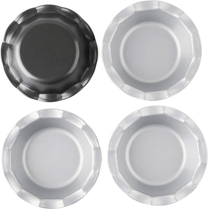 Mini Pie Pans Set, 4 Small Nonstick Round Pie Tins for Baking