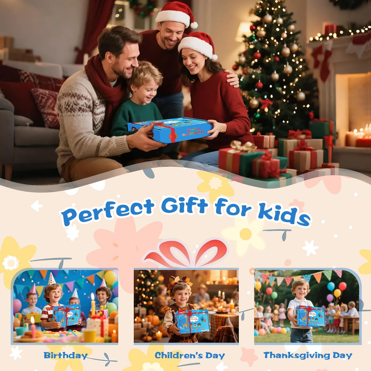 ifergoo Air Dry Clay for Kids - 102 Colors Modeling Magic Foam Clay Kit, Safe & Non-Toxic, Kids DIY Model Art & Crafts Toys with Sculpting Tools, Birthday Gifts for Boys & Girls 3-12 Years Old
