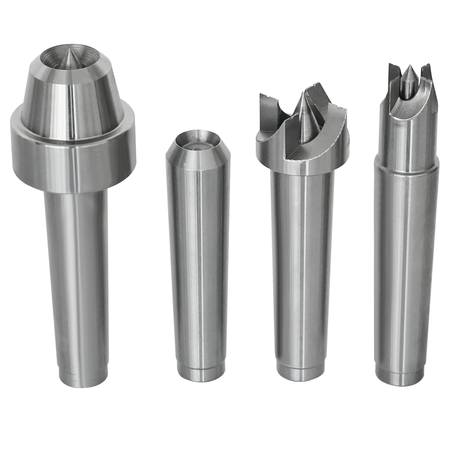 MT2 Wood Lathe Live and Drive Center Set, 4pcs Drive Spur Cup Kit Arbor Woodworking Woodturning Lathe.