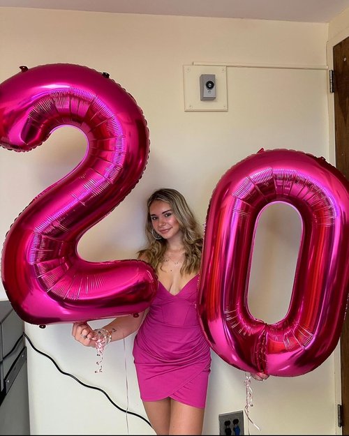 Hot Pink Number 0 Balloon - 40 Inch Birthday Decoration for Milestone Celebrations | Party Supplies