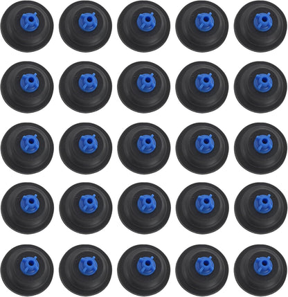 25 Pack Blue Tip Diaphragm Compatible with Wascomat, Huebsch, Speed Queen, Unimac Washing Machines, Replaces 823492,