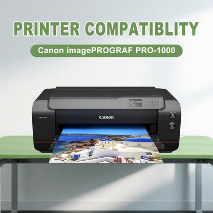 Dikarsum PFI-1000 Compatible Ink Cartridge with Pigment Ink Replacement for Canon PFI-1000 use in imagePROGRAF PRO-1000 (12PCS MBK PBK CY MG YL GY PC PM PGY Red Blue CO 80ML)