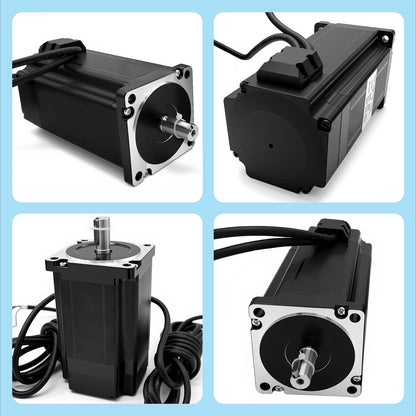 3 Axis Nema 34 86mm Closed Loop Stepper Motor Kit 12Nm / 1700oz.in 1000 Line Encoder Easy Servo Motor & 0-8.0A Motor Driver & 400W 60V Power Supply, CNC Kit for CNC Router 3D Printer