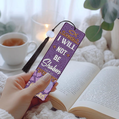 Sitsink Bible Verse Diamond Art Bookmarks - 8 Pcs Christian Book Mark Diamond Art Kits for Adult, DIY Crafts Gift Diamond Painting Bookmark Kit with Tessels
