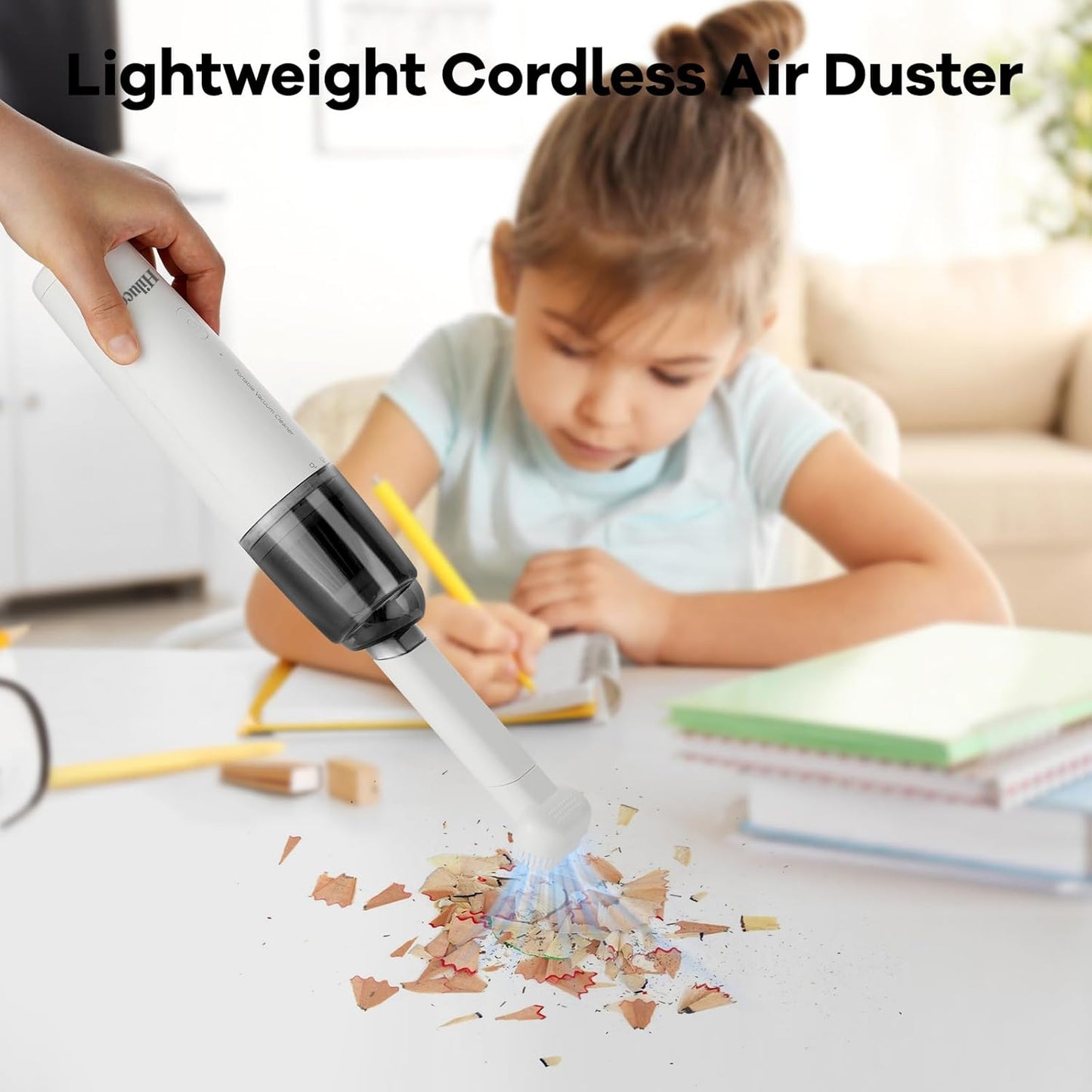 Handheld Car Vacuum Cleaner, Portable Cordless with 9000 Pa, USB Rechargeable, Lightweight