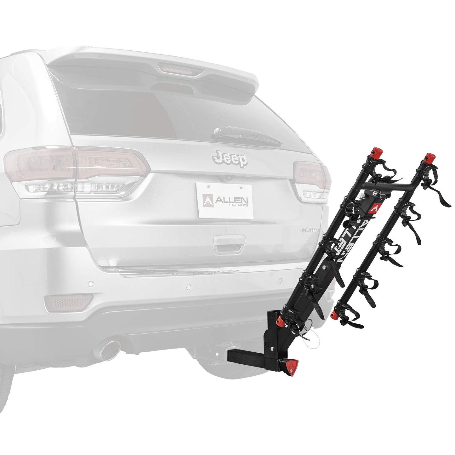 Allen Sports Deluxe Locking Quick Release 5-Bike Carrier for 2 in. Hitch, Model 552QR , Black