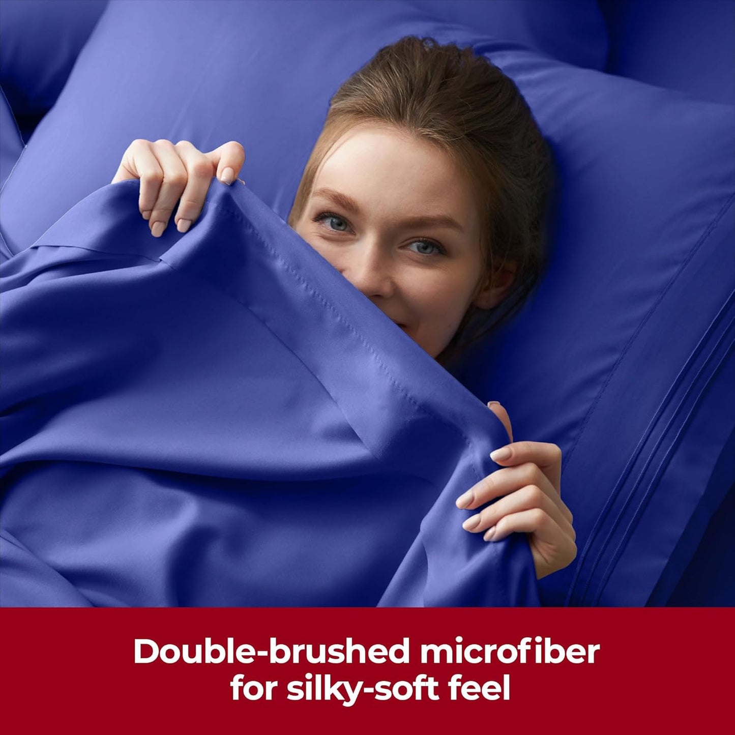 Mellanni Extra Deep Twin Sheets - Hotel Luxury Ultra Soft Cooling Bedding - Wrinkle & Stain Resistant (Royal Blue)
