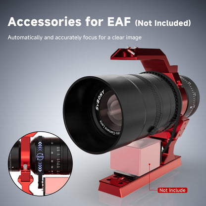 SVBONY SV555 54mm Petzval APO Refractor Telescope for Astrophotography, New Upgraded Precision Focus, Full Frame Compatibility, F4.5-F22 Variable Aperture, Includes EAF Mount Kit, APO SLR Camera Lens