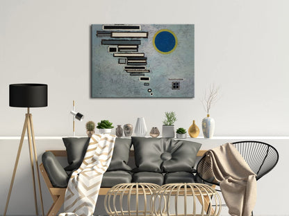 Wieco Art Framed Canvas Wall Art Composition VII, 1913 by Wassily Kandinsky Classic Abstract Famous Paintings Reproductions Canvas Wall Art for Home Decoration