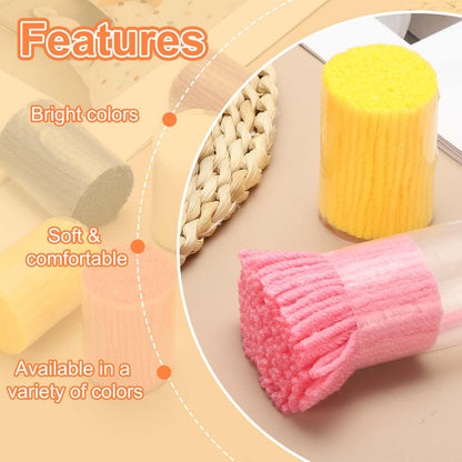 PATIKIL 12 Rolls Latch Hook Yarn, Latch Hook Kit Precut Rugs Yarn Making Crochet Bundles for Rug Adults Beginners Tapestry DIY Craft, Purple Pink