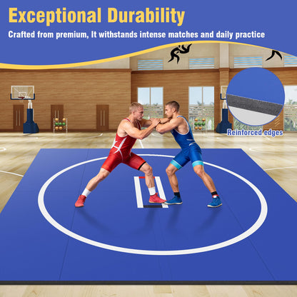 Generic X Gymnastics Training Mat Wear Resist Roll Out Wrestling Mat Anti-Slip Multi-Functional Training Blankets for Grappling Martial Art Boxing Judo