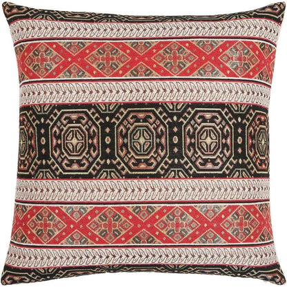 16 16 Inches Persian Throw Pillow Covers Red and Black - x Decorative Southwestern Kilim Pillows, Boho Room Decor