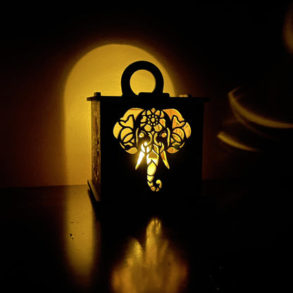Wooden Light Kit Puzzle – 10 Pack - Night Light Craft Kit - Snap Together Desk Sized Light–Educational Wooden Puzzle Toy - Birthday Gift – Diya Lantern Puzzle