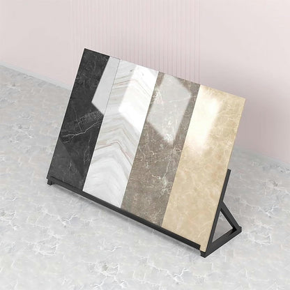 LGEOELIAS Wooden Floor Sample Display Rack,Ceramic Tiles Floor Porcelain Display Shelf,Floor Tile Display Rack,Porcelain Tile Sample Show Holder for Retail Stores