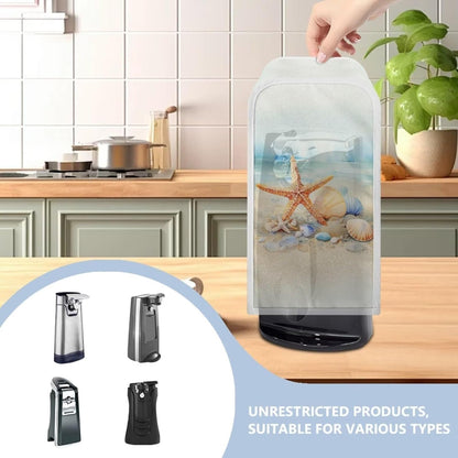 Can Opener Cover, Stain Resistant Kitchen Appliance Cover, Anti Fingerprints Protective Cover, Beach Starfish Seashell