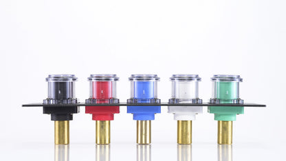 Power Assemblies 5 Position CAM Lock Panel, 400 Amp, 3 Phase 120/208V, Male, 90°, Double Set-Screw Connections with NEMA 3R Clear Snap-Back, Series 16 CAM Connectors, Power Distribution Panel