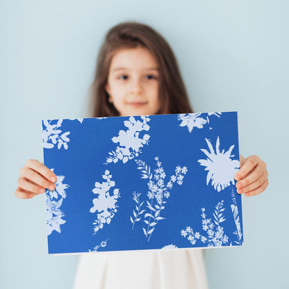 KINBOM 32pcs Cyanotype Paper, Sun Print Paper Light Sensitive Paper Photography with Acrylic Sheet for DIY Crafts Projects