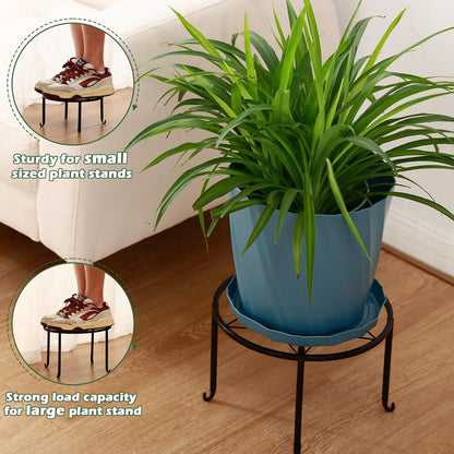 DEELF OUTLET 7-pack 6.9"/ 7.9"/ 9"/ 10"/ 11" Metal Plant Stands Indoor Outdoor Rustproof Iron Potted Plant Holder