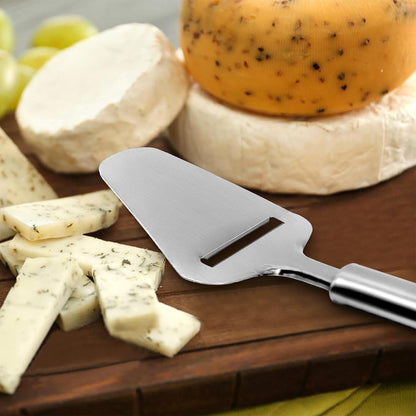 Cheese Slicer Stainless Steel - Heavy Duty Plane Cheese Cutter, Shaver, Server for Semi-Soft, Semi-Hard Cheese