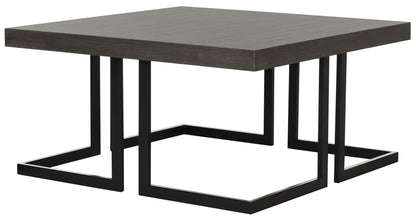 Safavieh Home Collection Amalya Modern Dark Grey Square Coffee Table