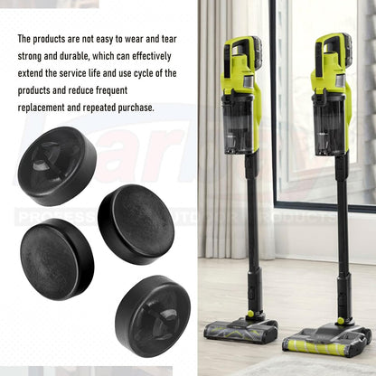 4 Pack Upgraded Replacement Wheels for Ryobi Cordless Stick Vacuum 18V One+ Models