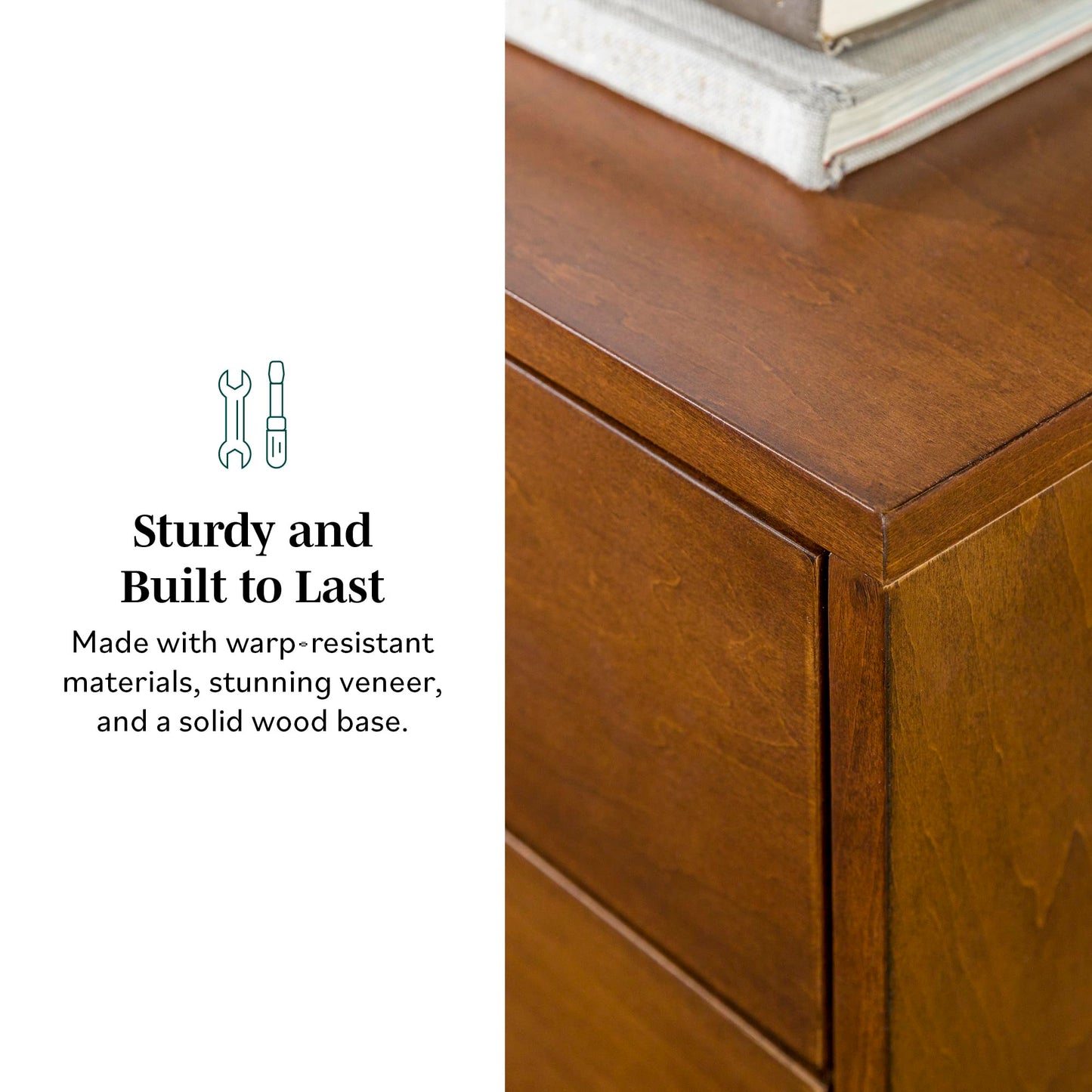 Walker Edison Mid-Century Modern Wood Kitchen Buffet Sideboard Entryway Serving Storage Cabinet Doors Dining Room Console, 70 Inch, Walnut