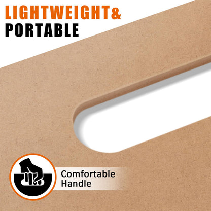tutata 23 x 26 Drawing Board, Sketch Board with Handle, Portable Art Clipboard for Drafting, Artist Tote Board