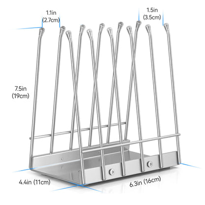 Josmimic Reusable Bags Drying Rack, Plastic Bags Dryer for Ziplock Lerine Silicone Gallon, Snack, Sandwich Storage Bags, Silver