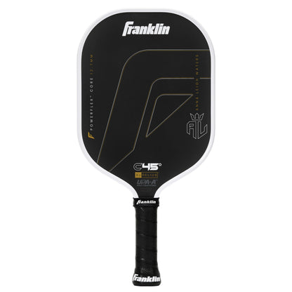 Franklin Sports PRO Pickleball Paddles – C45 Carbon Fiber Series - Official USAP + UPA Approved Pickleball Paddle - Aurelius 12.7mm Polymer Core - Official Shape of Anna Leigh Waters - Black/White