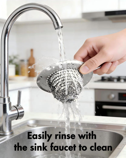 Ztruth Kitchen Sink Drain Strainer Patented Reversible Sink Strainer, Anti-Clogging Sink Strainer Basket, 304 Stainless Steel, Handmade Kitchen Gadgets, Dishwasher Safe