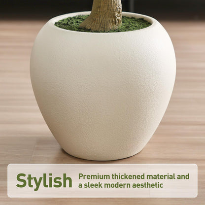 VeriNatural Olive Trees Artificial Indoor,8Ft Large Faux Plants,Tall Fake Tree with 15in White Round Planter,Full & Lush Faux Olive Tree for Home Decor Living Room, Office or Bedroom,Housewarming
