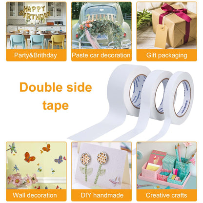 komstuon Double Sided Tape 2 Inch x 36 Yards, 1 Rolls Double-Sided Adhesive Tape, Two Sided Tape for Crafts, Arts, Scrapbooking, Gift Wrapping