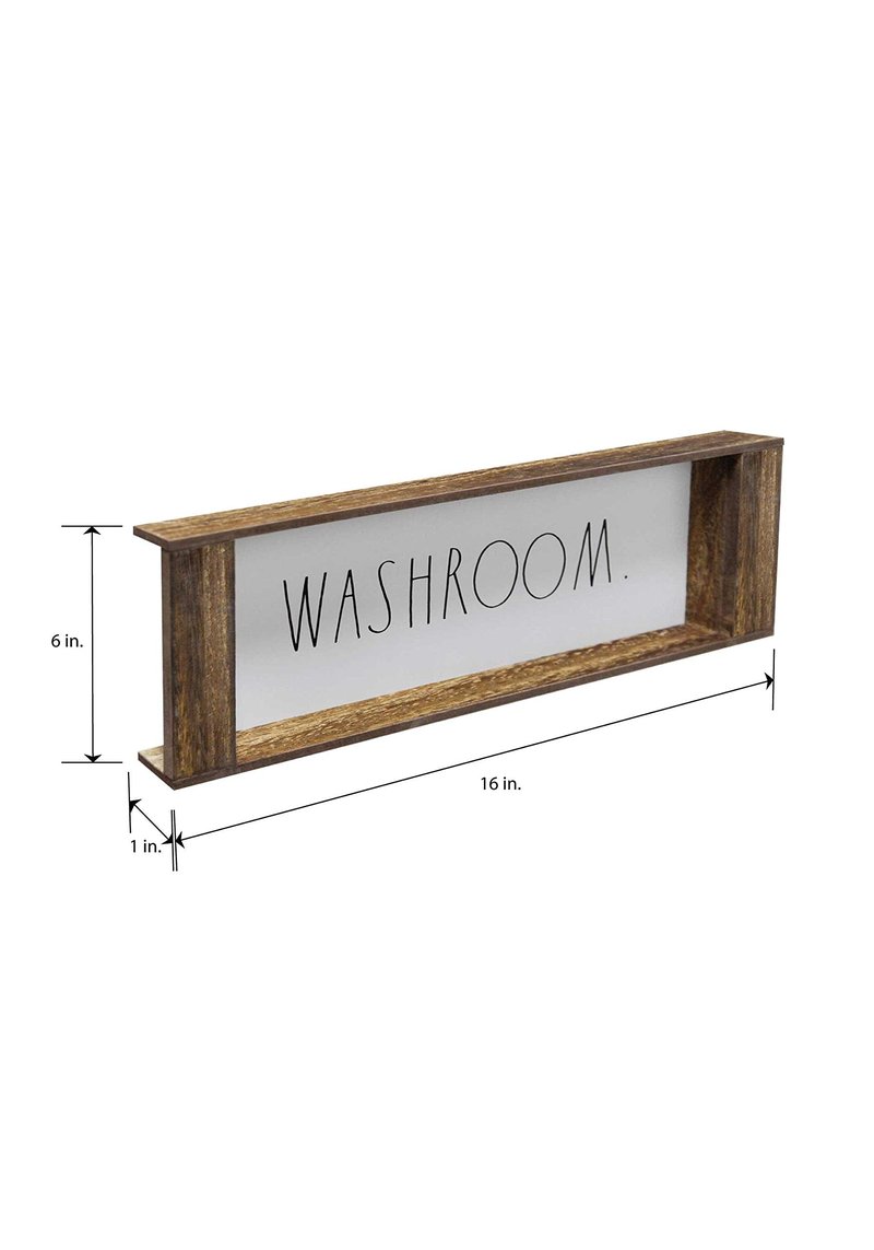 Rae Dunn Toilet Tank Tray - Decorative Wooden Over Toilet Bathroom Organizer Tray - Toilet Tank Topper for Storage and Organization of Toilet Paper, Hand Towel, Hand Soap, Candle, Tissue Box and More