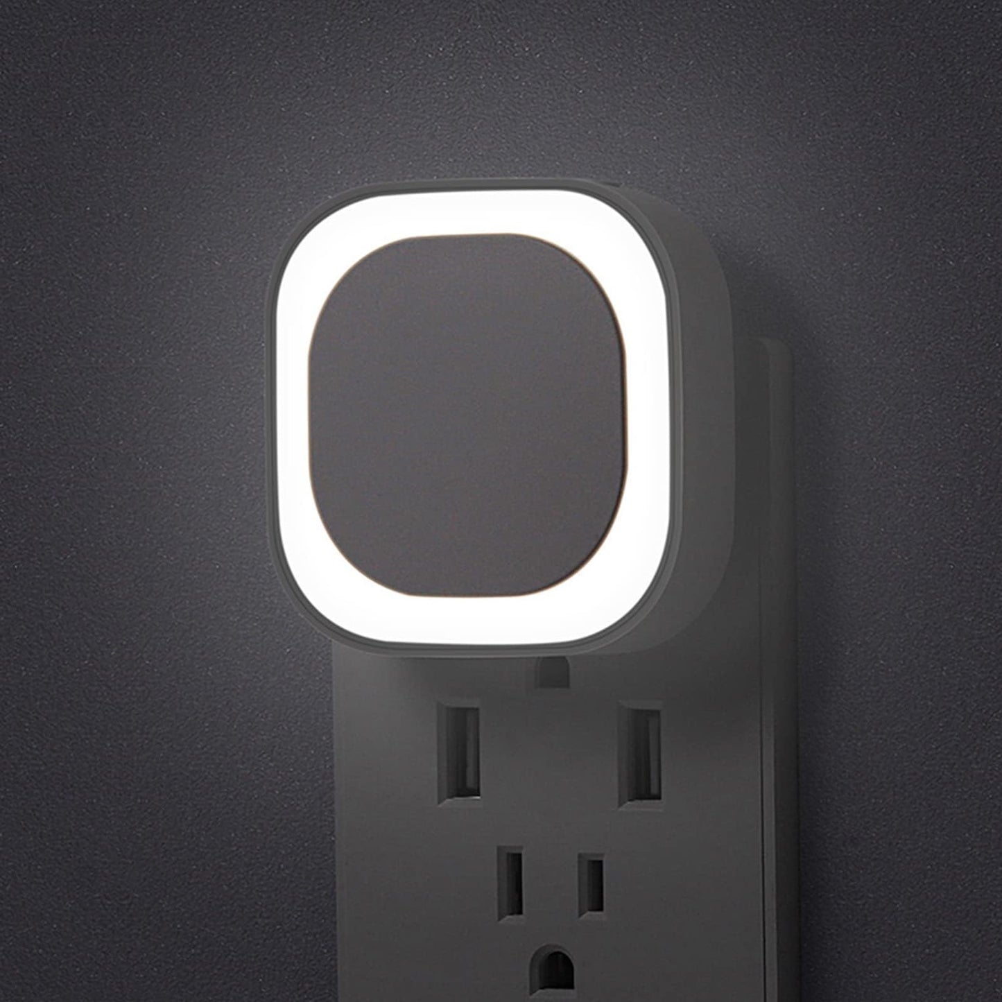 2 Pack Plug in Amber Night Light, Auto Dusk to Dawn, Soft Glow, Dimmable, Diffused Light, LED Lights for Bedroom, Kids, Bathroom, Sleep, Baby Nursery, Toddler, Hallway, Kitchen, Home Decor