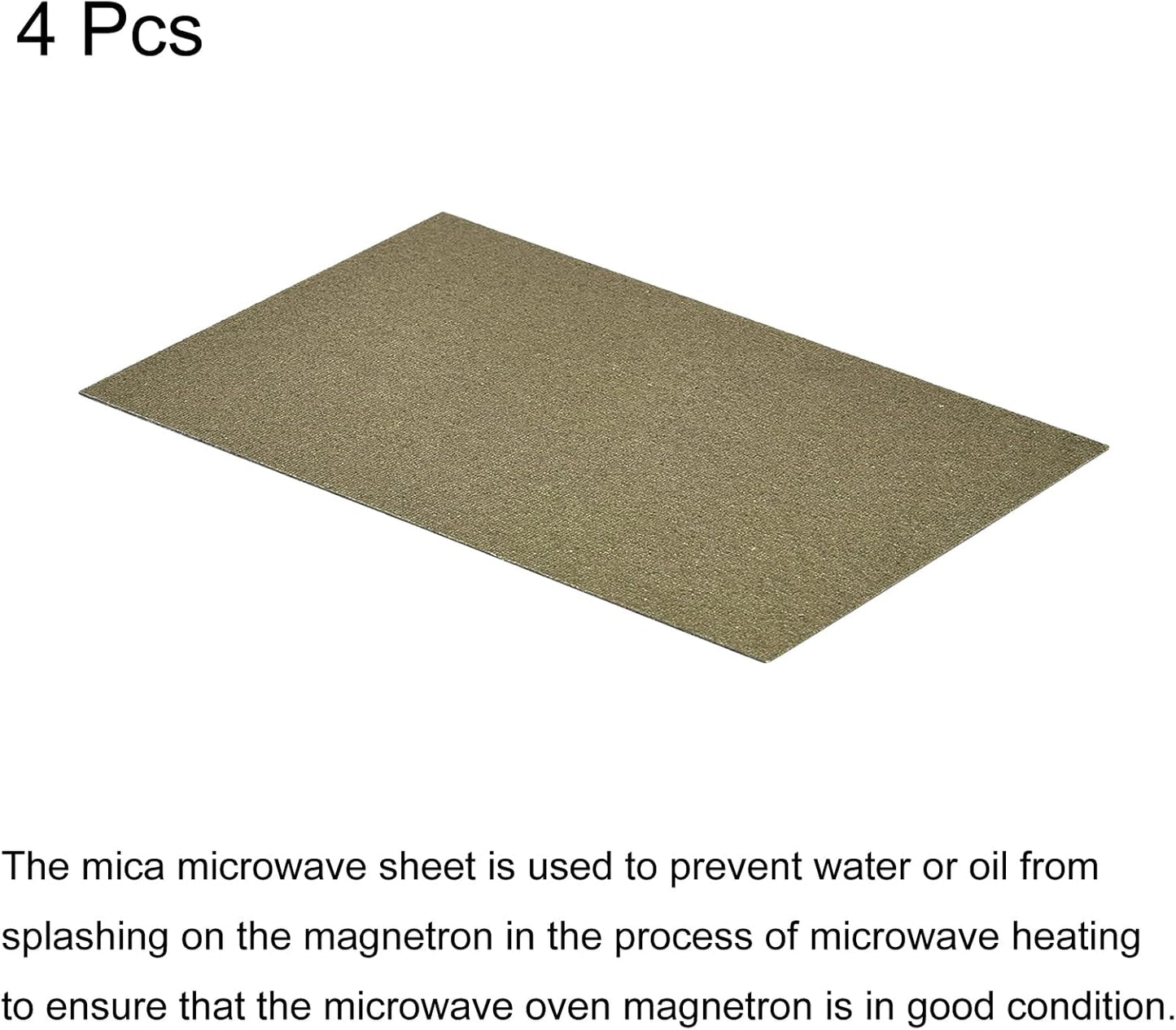 MECCANIXITY Microwave Oven Waveguide Cover, Mica Repairing Plate for Kitchen, Pack of 4