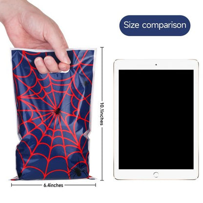 ADARRO 40PCS Spider Wed Party Favor Bags, Red & Blue Cartoon Goodie Candy Bags for Birthday Party Supplies