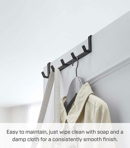 YAMAZAKI home Smart Wide Over the Door Rack, Black