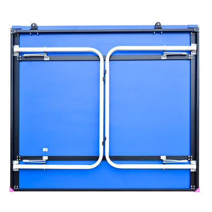 Butterfly Compact Outdoor Ping Pong Table - Thick Outdoor Table Tennis Table - All-Weather Removable Ping Pong Net Included - Ships Assembled - Folds and Rolls for Easy Transport