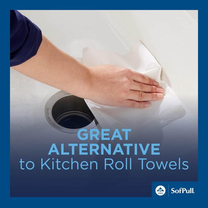 Georgia-Pacific SofPull Junior Centerpull Premium Paper Towel by GP PRO, Georgia-Pacific, White, 28125, 8 Rolls Per Case