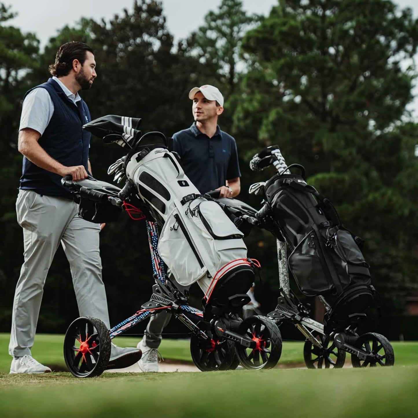 Bag Boy Nitron Golf Push Cart, Graphite/Charcoal