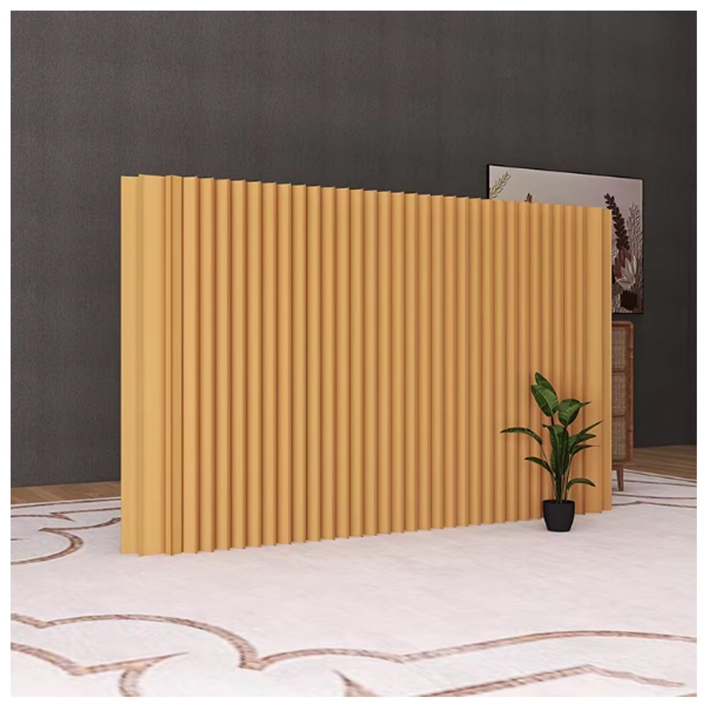 Portable Room Divider, Folding Paper Adjustable Privacy Screen for Offices, Studios, and Dorms, Versatile Room Partitions for Flexible Space Separation (200x300cm)