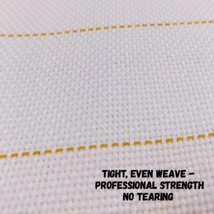 BUZZCRAFT Premium Large Primary Tufting Cloth for Rug, Punch Needle Fabric, Monks Cloth, White, 80" x 80", 6.6x6.6 feet